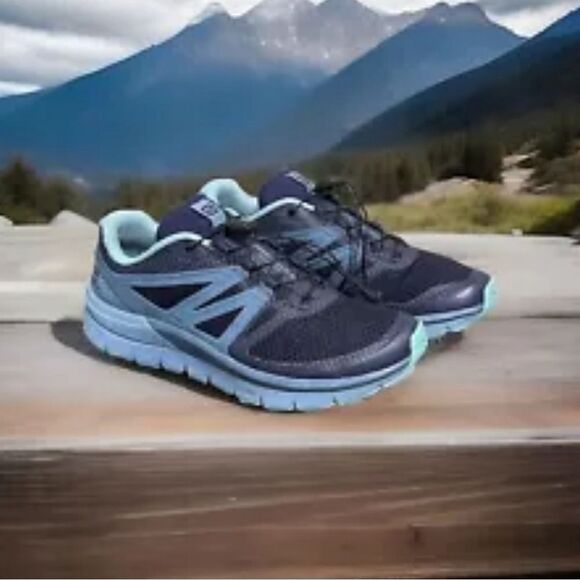 Salomon Sense Max 2 Women's Trail Running Shoes 407452 Navy Blue Size 7.5M - Picture 1 of 16